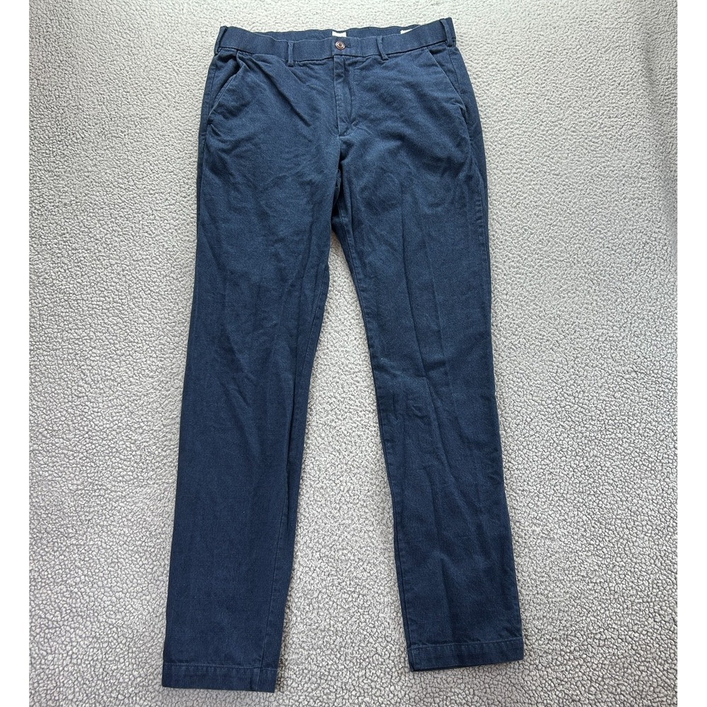 Gap Men Blue Dark Wash Straight Fit Chino Pant Twill Size 34 x 34‎